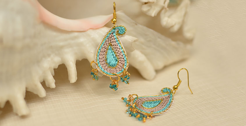 Of Glitter & Shine ☆ Embroidered Jewelry { Earrings } 8